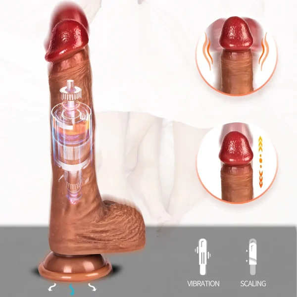 Lūno - Quiet Thrusting Dildo 8.7 Inches Lifelike