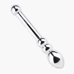 Stainless Steel Metal Dildo Anal Toys Double Ended  For Women Men