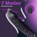 Nox - black thrusting dildo 9 Inches