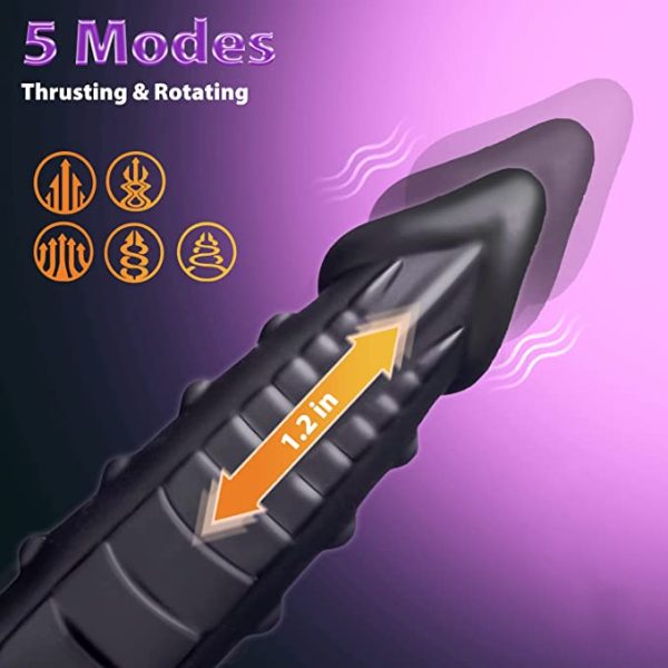 Nox - black thrusting dildo 9 Inches