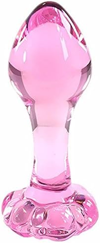 Pink Flower Crystal Anal Plug