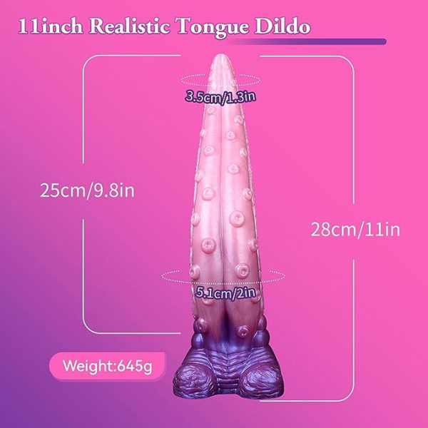 Pink Giant Monster Tentacle Dildo with Suction