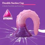 Pink Giant Monster Tentacle Dildo with Suction