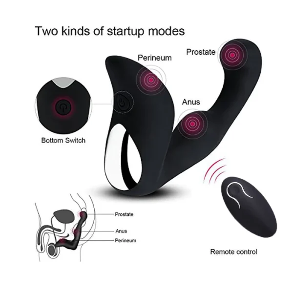 Prostate Butt Plug Wearable Massager Anal Vibrator Toys