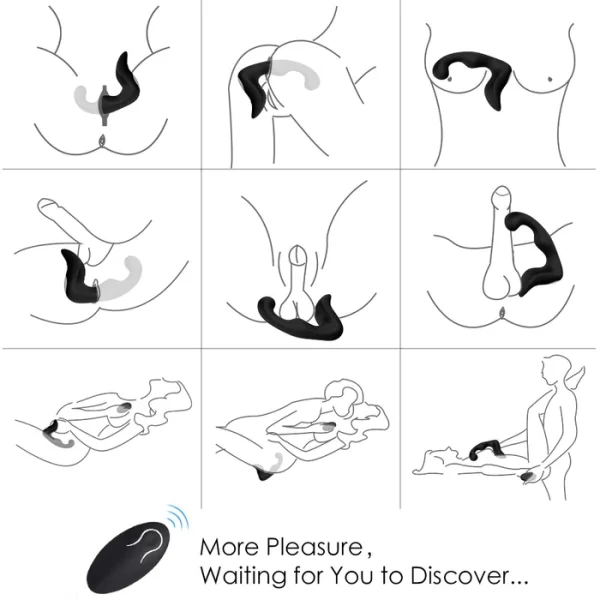 Prostate Butt Plug Wearable Massager Anal Vibrator Toys