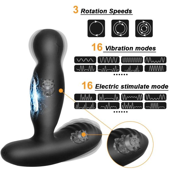 Prostate Stimulator Electro Massager Vibrators Wireless Anal Toy