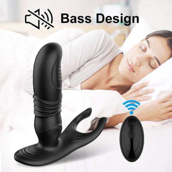 Prostate Vibrator With Thrusting Dildo APP Control Anal Toys