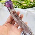 Purple Crystal Dildo 7 Inches