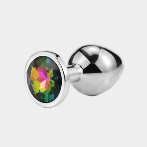 Rainbow Stainless Steel 3 Size Jewelry Butt Plug Anal Sex Toy