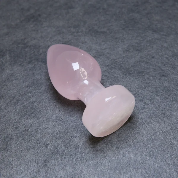 Rose Quartz Butt Plug  Anal Trainers Ass Sex Toy