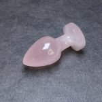 Rose Quartz Butt Plug  Anal Trainers Ass Sex Toy