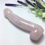 Rose Quartz Dildo Natural Pleasure Wands  Homemade Sex Toys for Men and Women