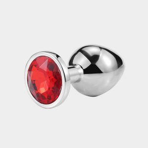 Ruby Stainless Steel Anal Plug Jewelry Sex Toy