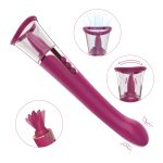 Purple Dual Sensations Tongue Licker with Dildo