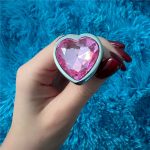 Diamond Heart Butt Plug Stainless Smooth Toys