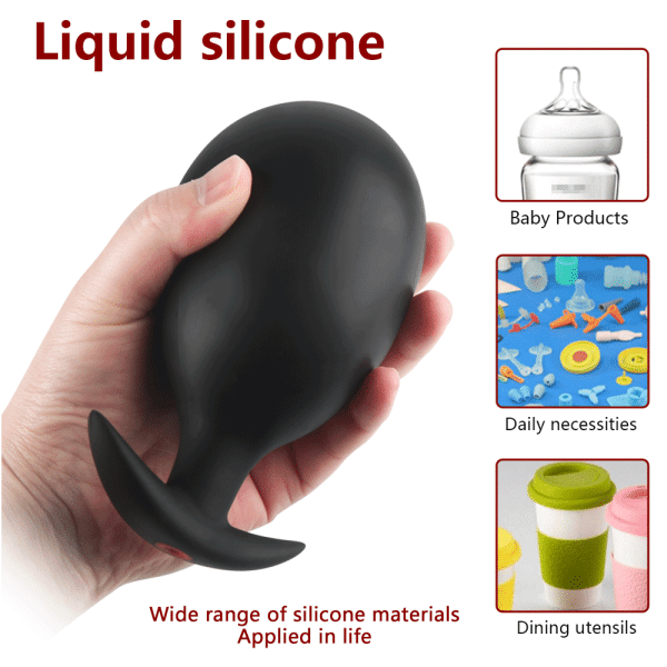 Silicone Butt Plug Inflatable Anal Dilator Prostate Massage Ass Sex Toy