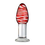 Spiral Glass Anal Butt Plug 3 Colors