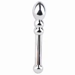 Stainless Steel Metal Dildo Anal Toys Double Ended  For Women Men