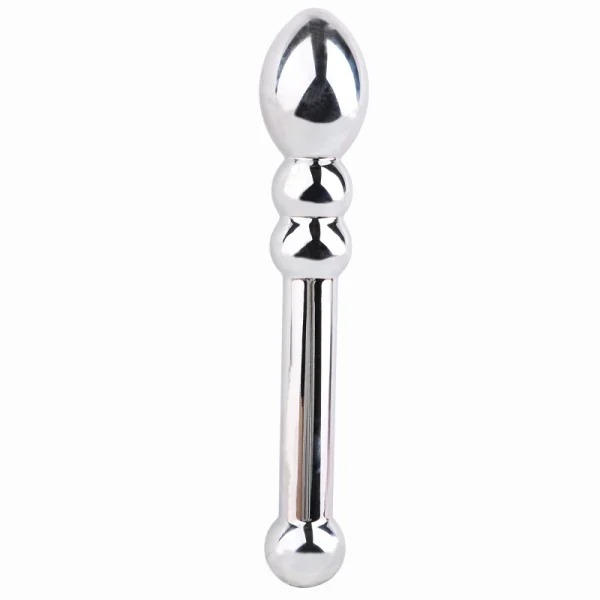 Stainless Steel Metal Dildo Anal Toys Double Ended  For Women Men