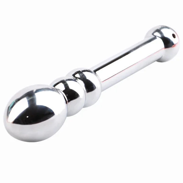 Stainless Steel Metal Dildo Anal Toys Double Ended  For Women Men