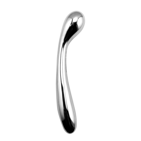 Steel Dildo G Spot Wand Curved Metal Sex Toy