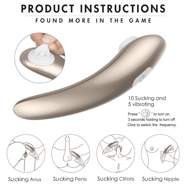 Air Pressure Vibrator for Women, Nipple Stimulator