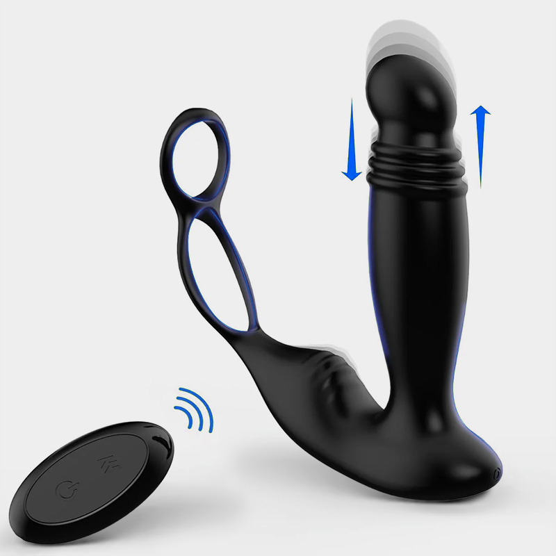 Talos-10 Vibrating 3 Thrusting Remote Control Anal Vibrator