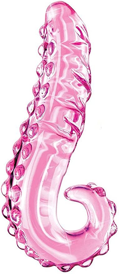 Translucent Tentacle Crystal Glass Dildo