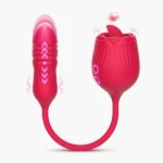 The Rose Toy with Bullet Vibrator, Rose Vibrator with Tongue