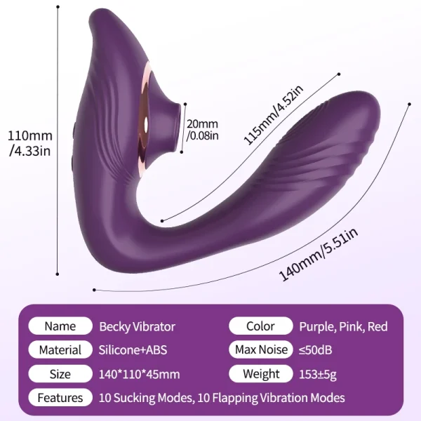 The Sensual Vibe 3 in 1 Sucking Vibrator