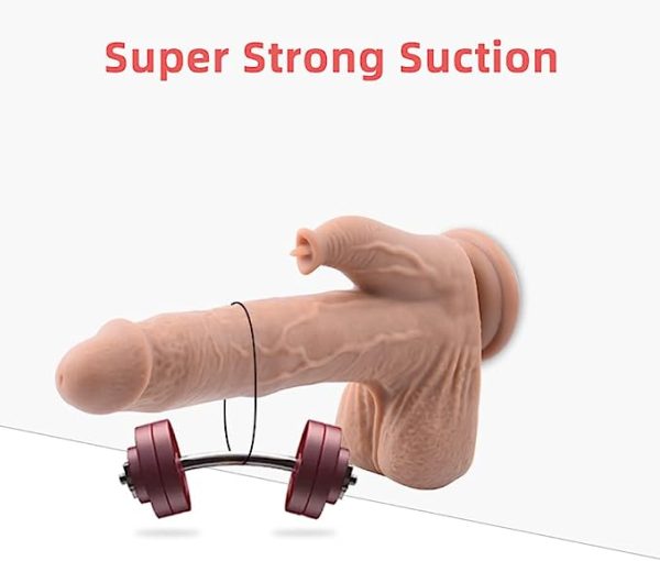 Thrusting Dildo 9.0 Inches 3 in 1 Stimulation Toy