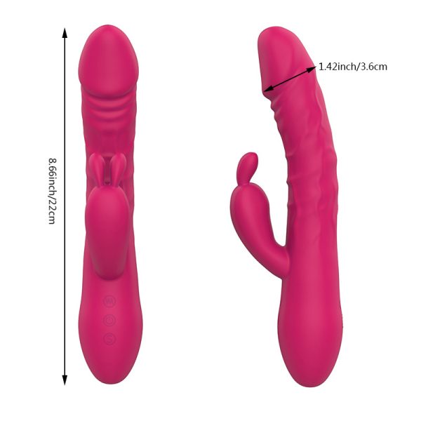 Ruby - Thrusting Rabbit Vibrator with 10 Vibrating Mode