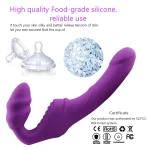 Turan - Strapless Strap-on Double Ended Wearable Vibrating Dildo