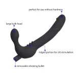 Tyche - Double Sided Strap on Vibrating Dildo for Lesbian