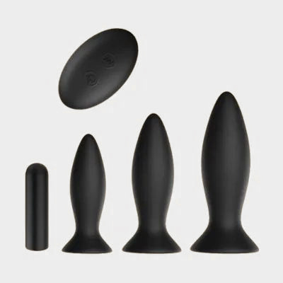 anal plug ne 3pc Dosha Glass Anal Plug Kit – Boyzshop main image 0