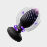 Vibrating Butt Plug With Remote Rotating Prostate Massager Ass Sex Toy