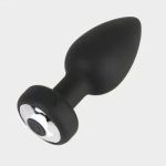 Vibrating Butt Plugs 3PCS Anal Trainer Silicone Jeweled Ass Sex Toy