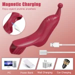 Vibrating Finger Nipple Clitoris Stimulator Silicone Sex Toy