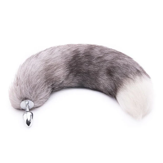 Wolf Tail Butt Plug Stainless Steel Pet Play Anal trainers