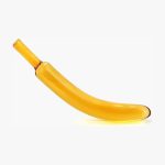 Yellow Banana Glass Dildo 7.09 Inch