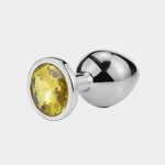 Yellow Stainless Butt Plug Jewelry Sex Toy