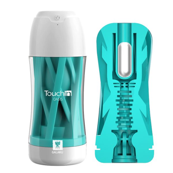 Galaku Touch in Vibration Sucking Mastubator Cup (Osis Green)