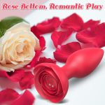 ANESIDORA Remote Control Butt Plug with Rose Bottom