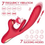 ANESIDORA Powerful Rabbit Tapping G-spot Vibrator- Clitoral G-Spot and A-Spot Stimulator