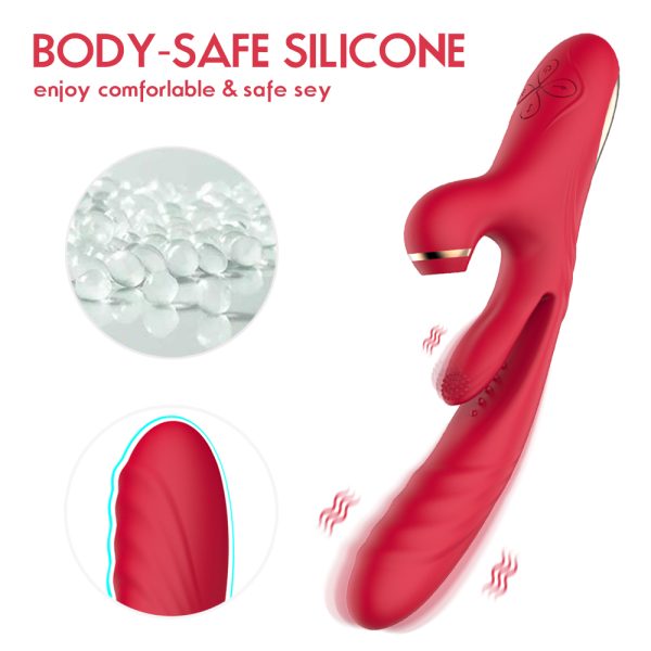 ANESIDORA Powerful Rabbit Tapping G-spot Vibrator- Clitoral G-Spot and A-Spot Stimulator