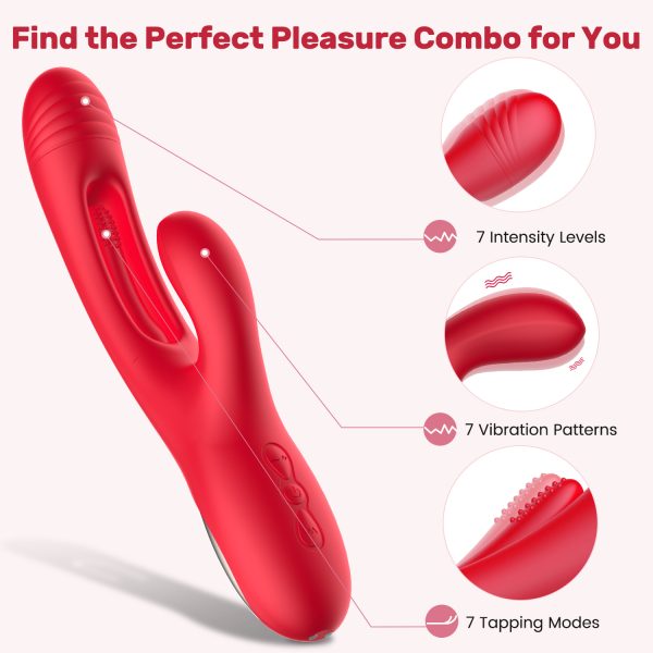 Bora Rabbit Tapping G-Spot Vibrator for Triple Thrill