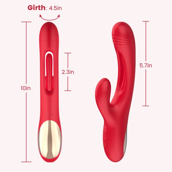 Bora Rabbit Tapping G-Spot Vibrator for Triple Thrill