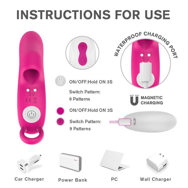 Finger Vibration with Wireless Remote Control