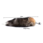 Faux Fur Fox Tail Butt Plug Pet Play Anal Trainers