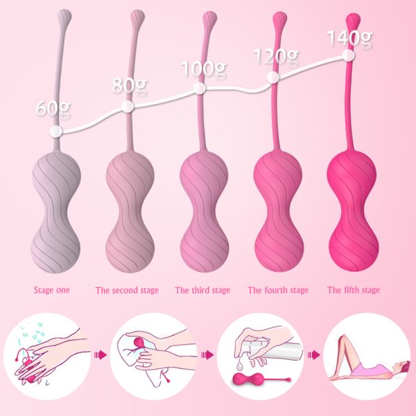 Kegel ball with 5 stages